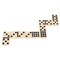 WE Games Double Nine Dominoes with Canvas Bag - Ivory Color Tiles, Club Size